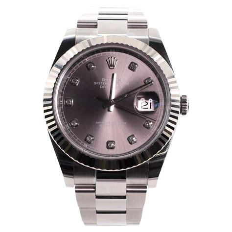 rolex oyster steel and white gold